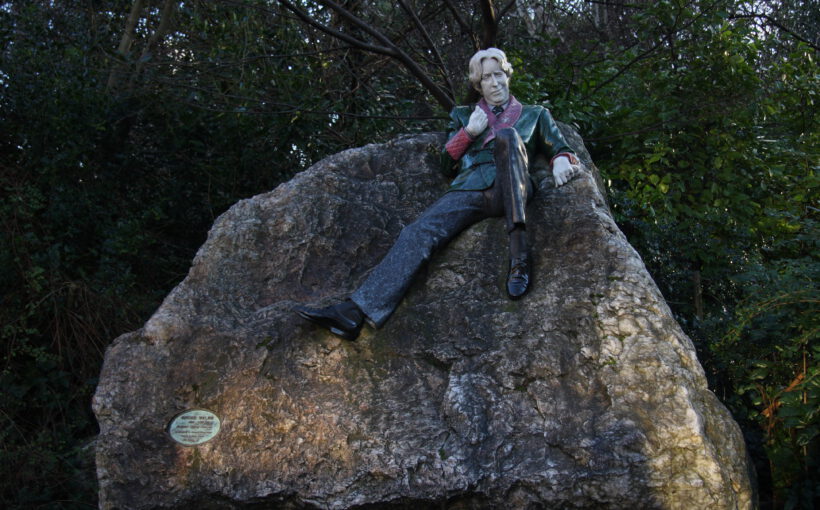 Oscar Wilde Statue im St Stephens Green in Dublin